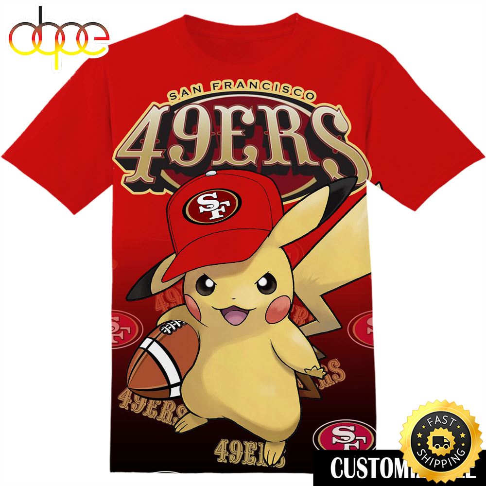 NFL San Francisco 49ers Pokemon Pikachu Tshirt Adult And Kid Tshirt Jofuql