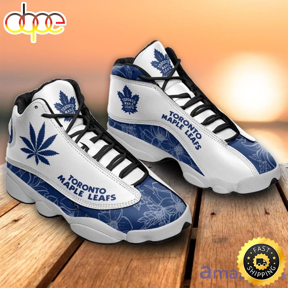 NHL Toronto Maple Leafs Weed For Fans Air Jordan 13 Shoes S3e9sh