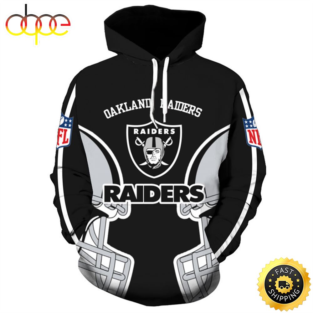 Nfl Hoodie 3d Okland Raiders Hoodies Sweatshirt Pullover For Sale O6jfhm