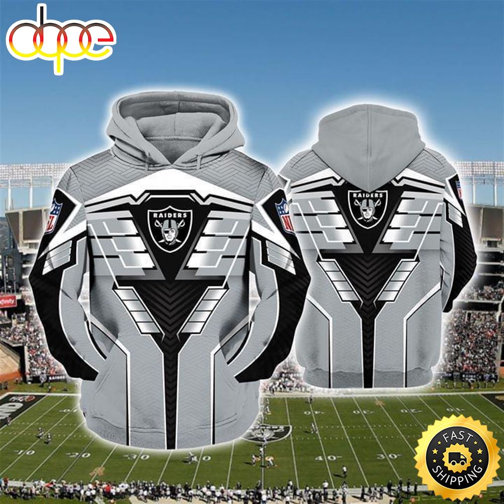 Oakland Raiders Nfl For Raiders Fan 3d Full Over Print Hoodie Frw7mb