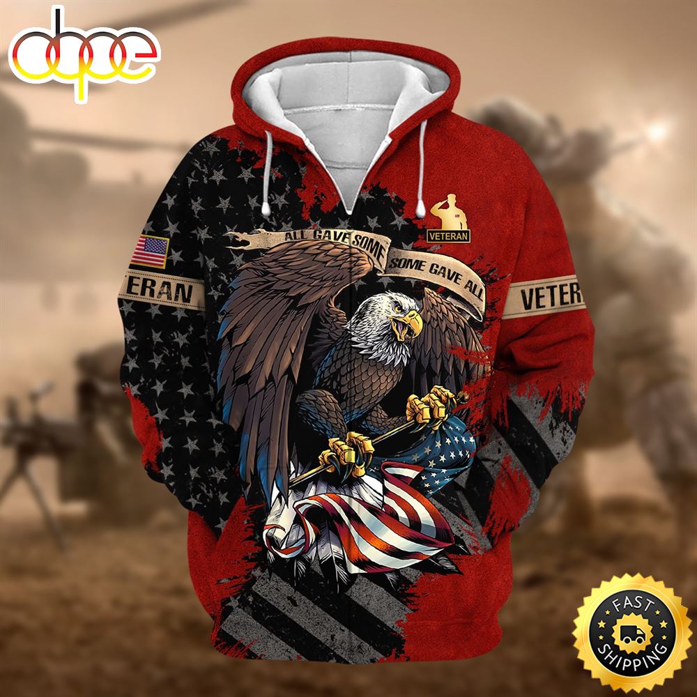 Premium Eagle US Veteran Zip Hoodie 1 Ig7fpo