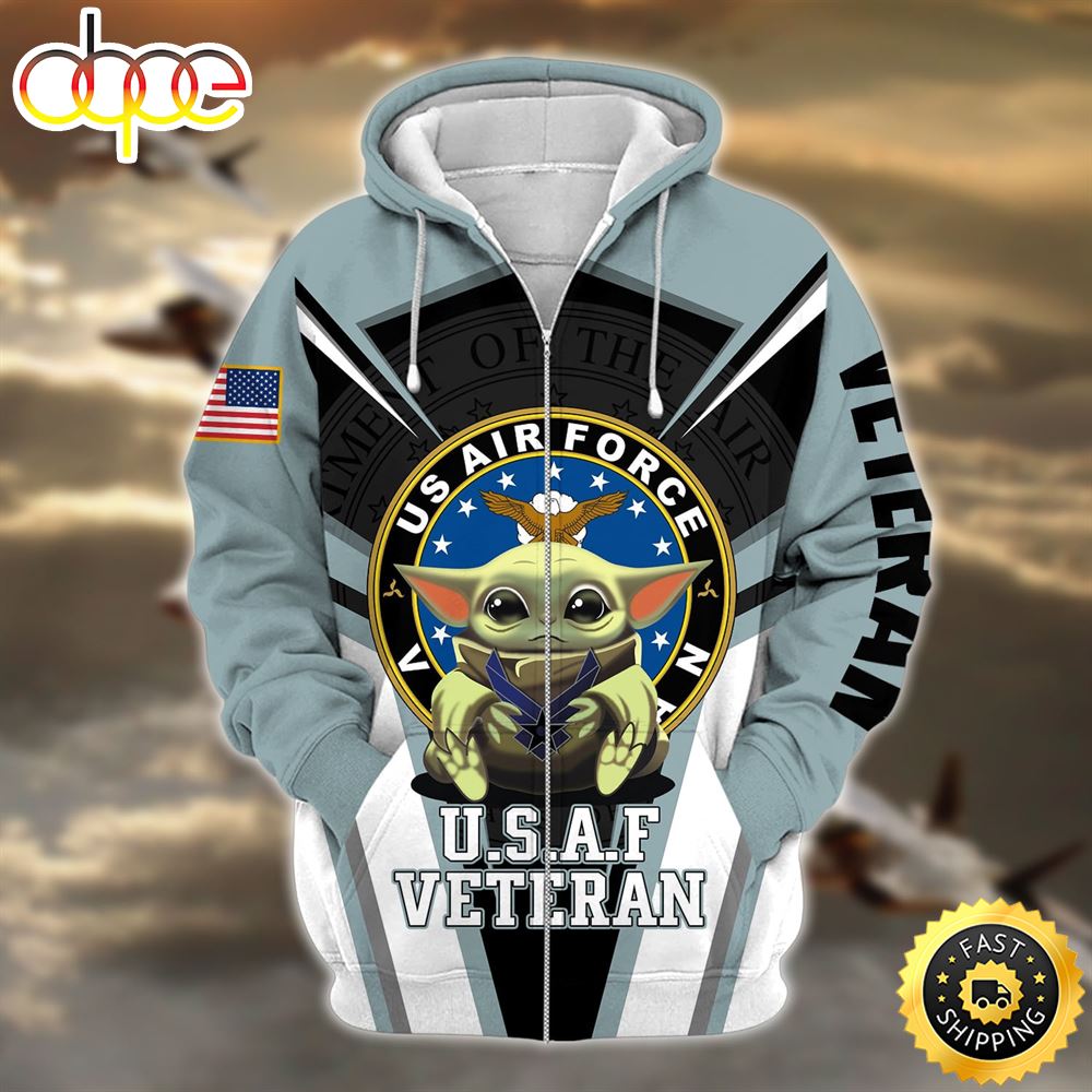 Premium Multiple US Military Services Veteran Zip Hoodie 3D 1 Nichx4