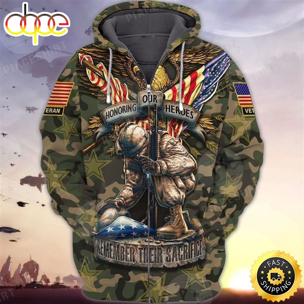Premium Unique Honor Our Heros Zip Hoodie Ultra Soft And Warm 1 Fcic4e