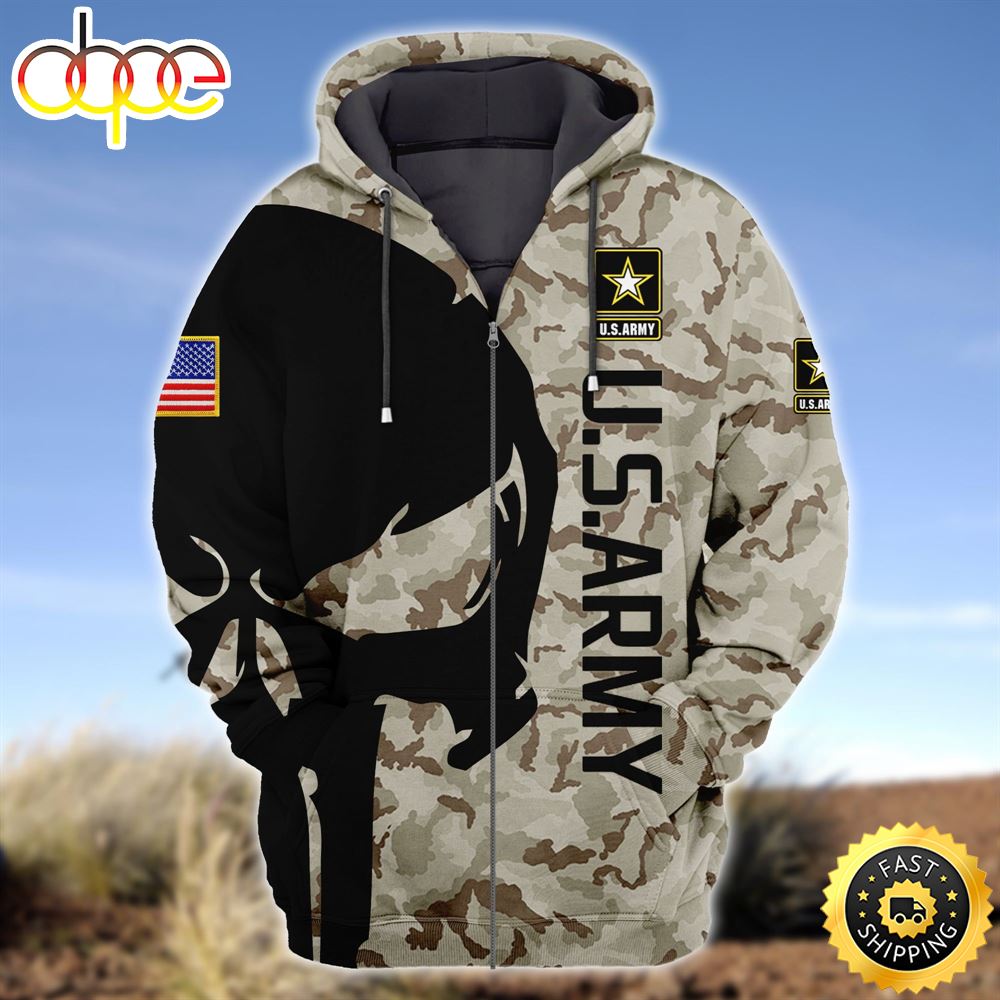Premium Unique U.S Army Zip Hoodie Ultra Soft And Warm Shirt 1 Ijlqjz