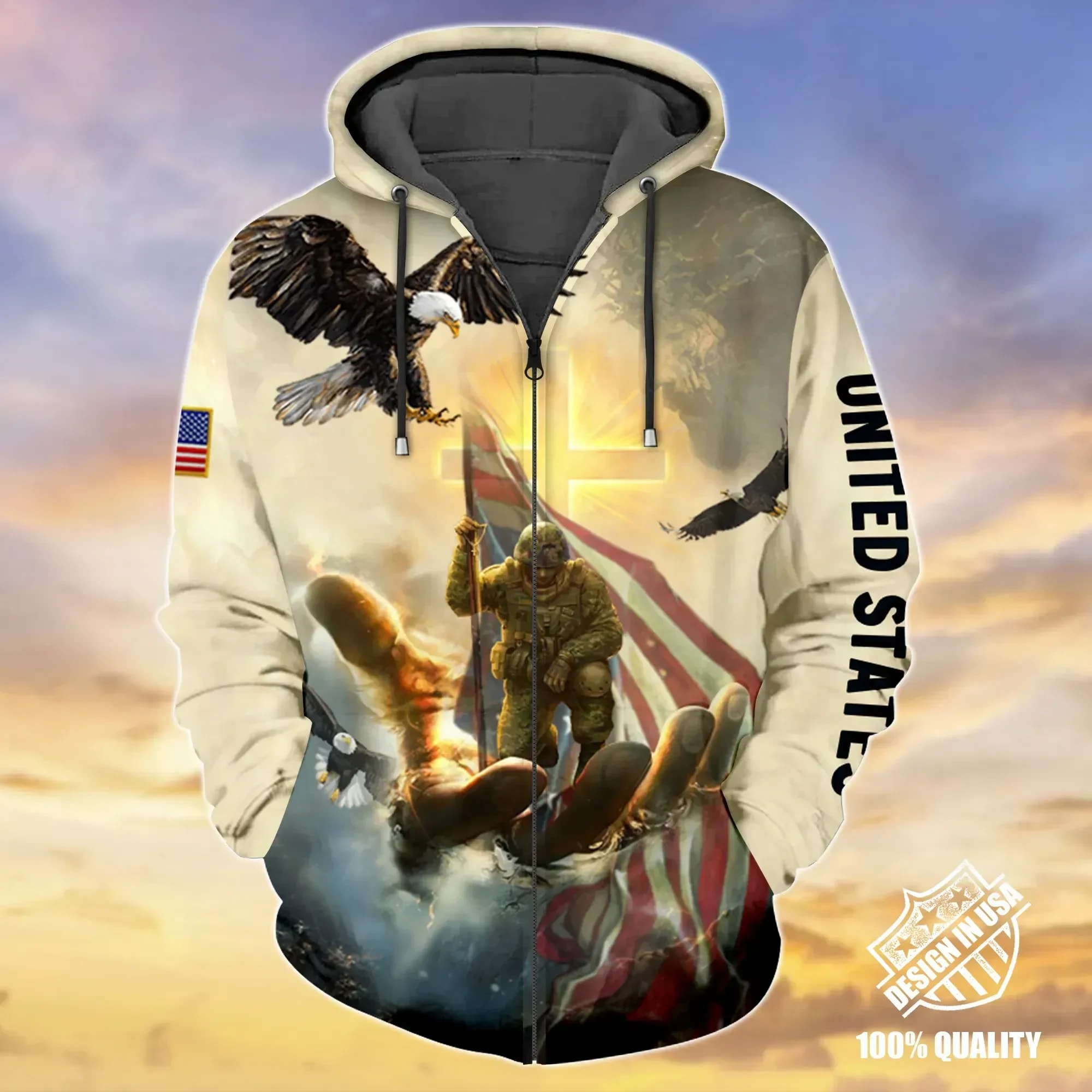 Premium Unique Veteran Zip Hoodie Ultra Soft And Warm 3D Shirt 1 Vm7o1d