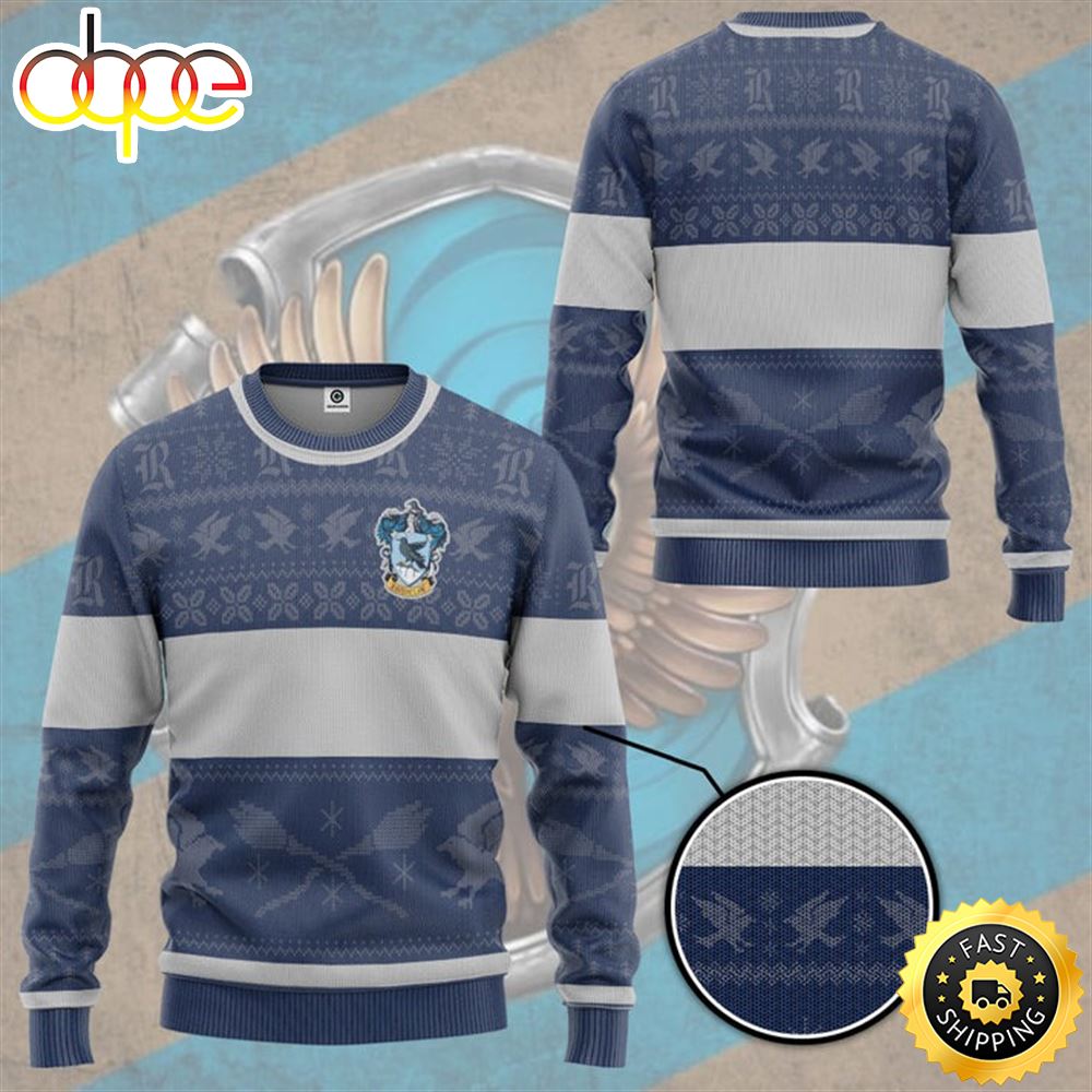 Ravenclaw Edition Harry Potter Ugly Christmas Sweater Qt8h2a