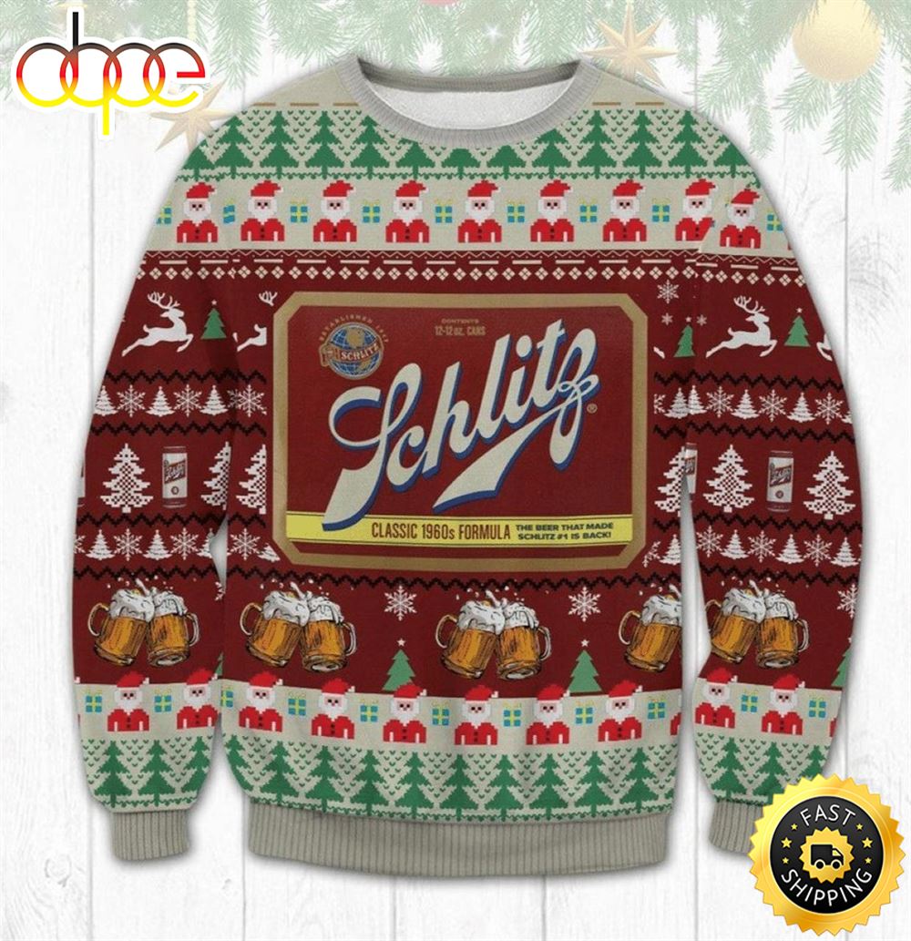 The best selling] Keystone Light Beer Pattern Ugly Christmas Sweater