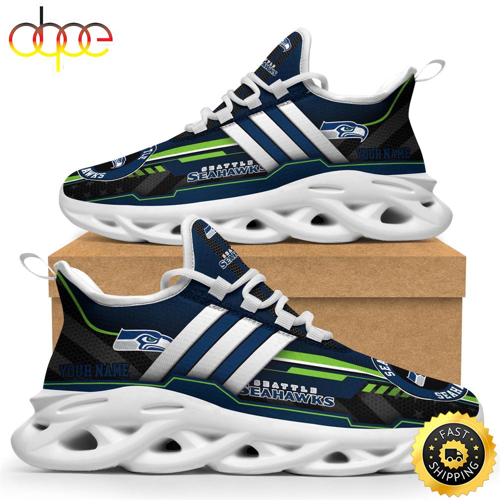 Seattle Seahawks Max Soul Sneakers Trending Summer 1 Zebxs0