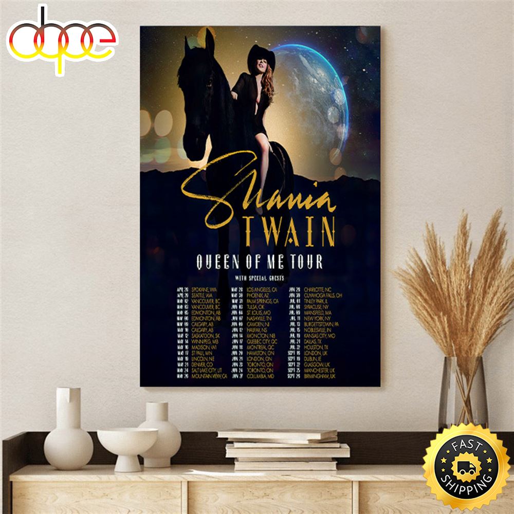 Shania Twain September 2023 Poster Dates Canvas Aogqeh