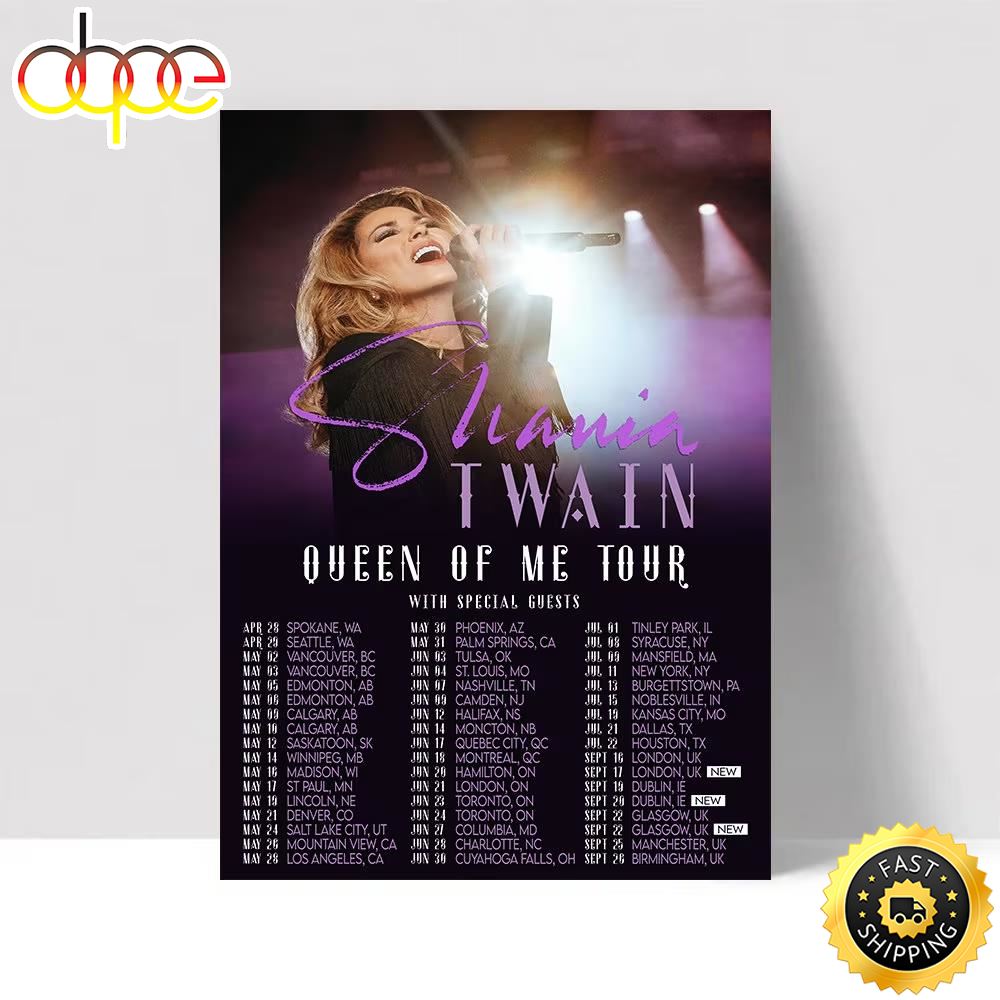 Shania Twain S Queen Of Me Tour 2023 Canvas Ghwtf2