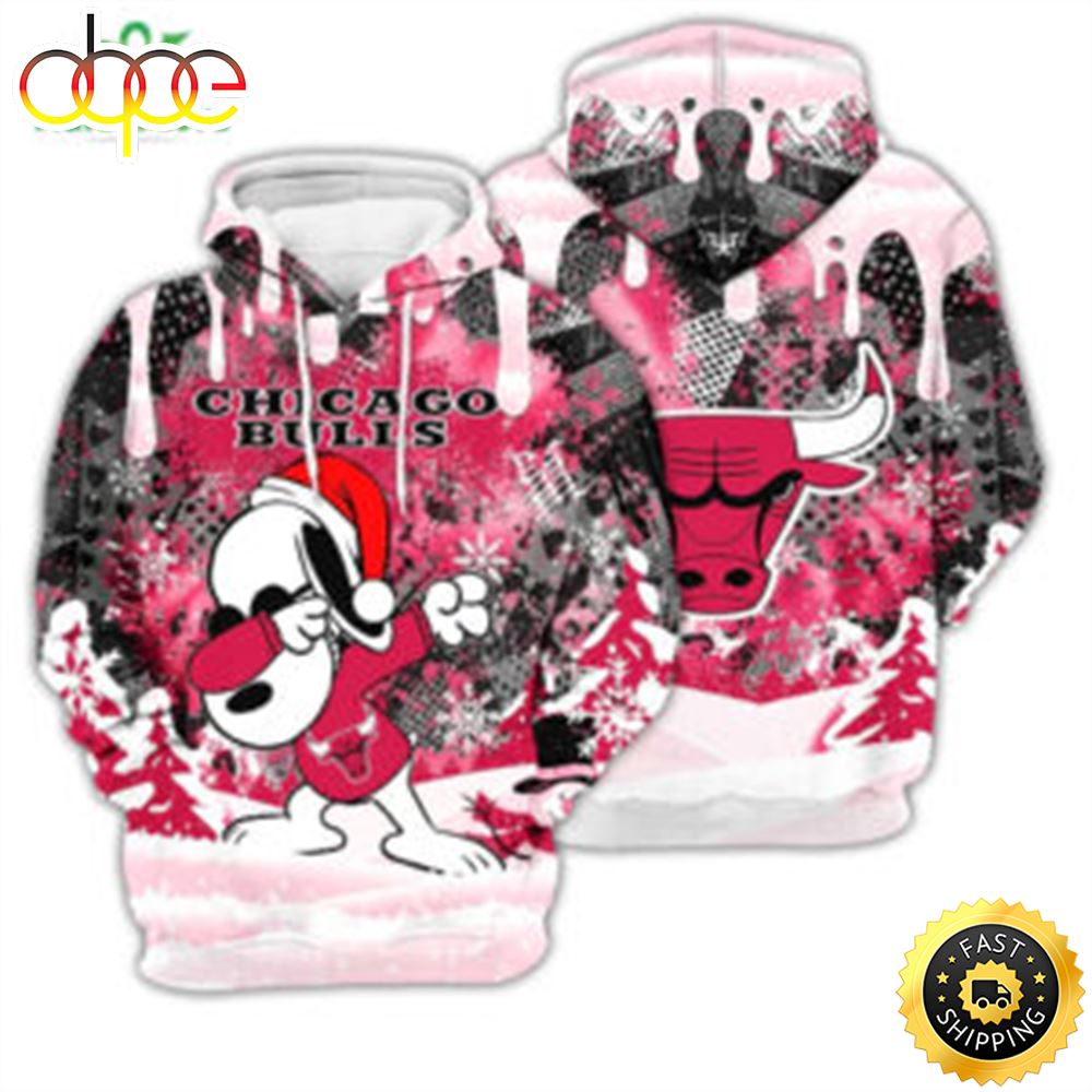 Snoopy Peanuts Chicago Bulls NBA Team Fan Gift White Unisex Hoodie Fciicy