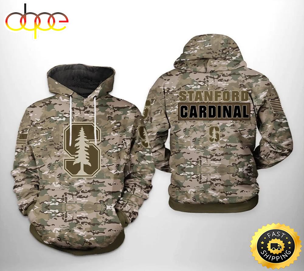 Stanford Cardinals Camo Veteran 3D Hoodie Stanford Cardinal Gifts For Men Ncf2n7