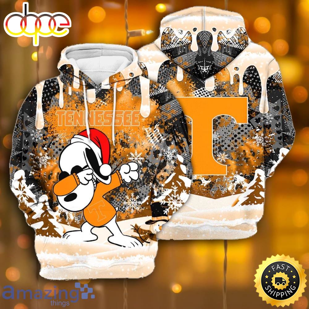 Tennessee Volunteers Snoopy Dabbing The Peanuts Sports Football American Christmas All Over Print 3D Hoodie Qy8feg