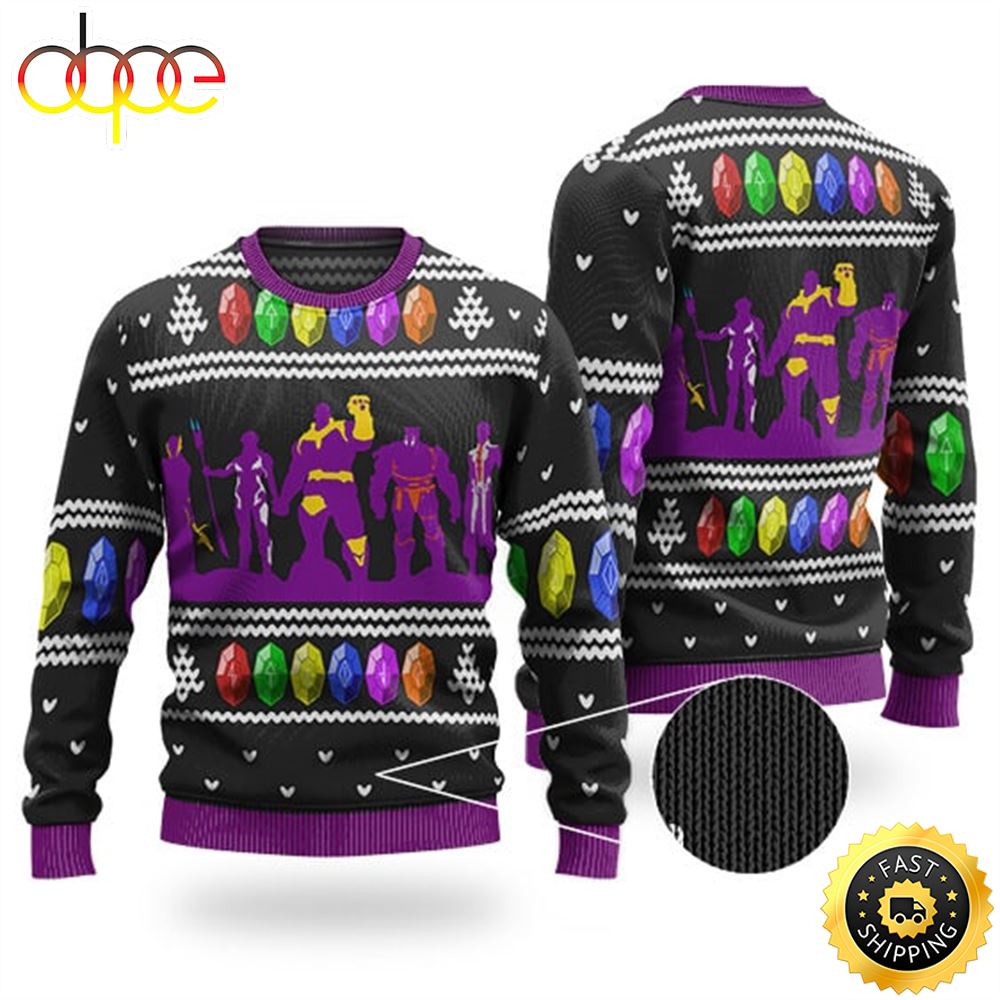 Thanos The Black Order Ugly Xmas Sweater Tokxdh