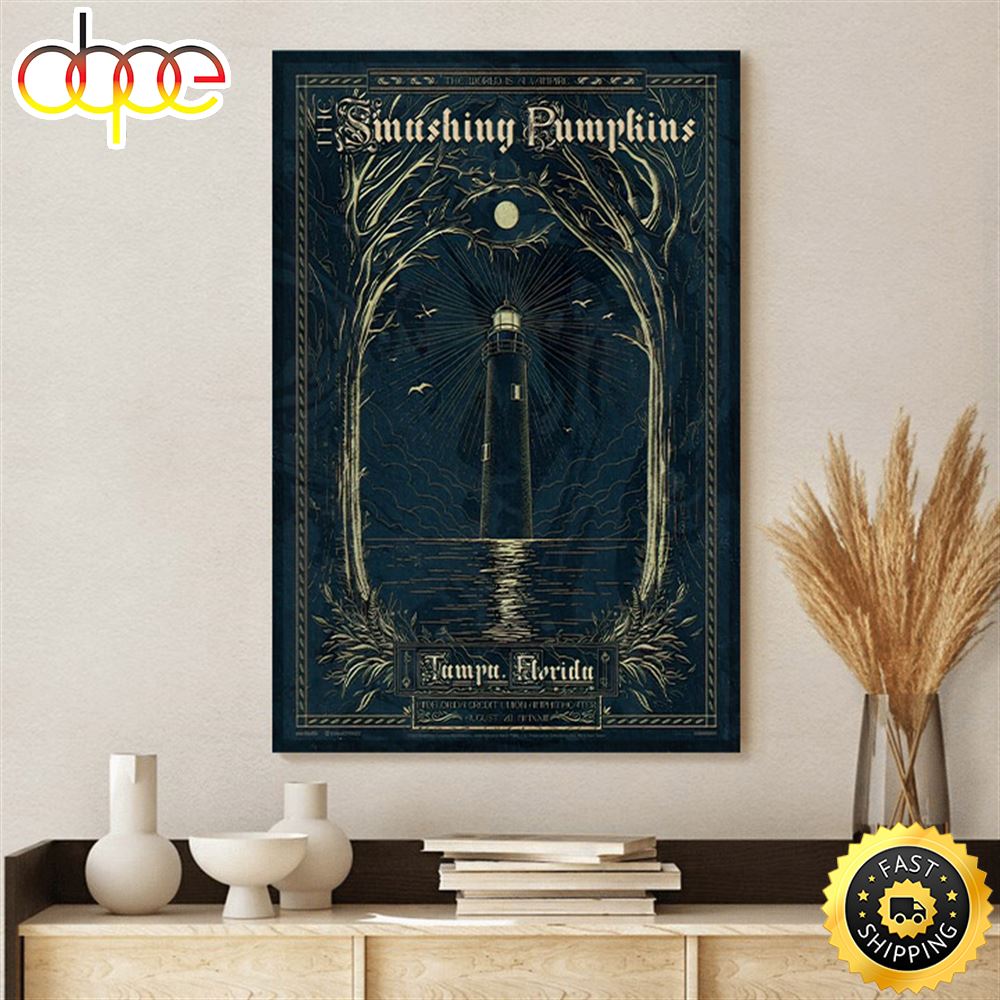The Smashing Pumpkins Tampa August 20 2023 Poster Canvas O91w5j