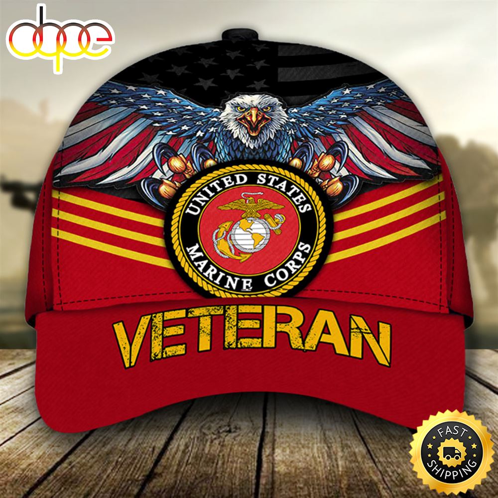 U.S.M.C Veteran Egale Classic Cap – Musicdope80s.com