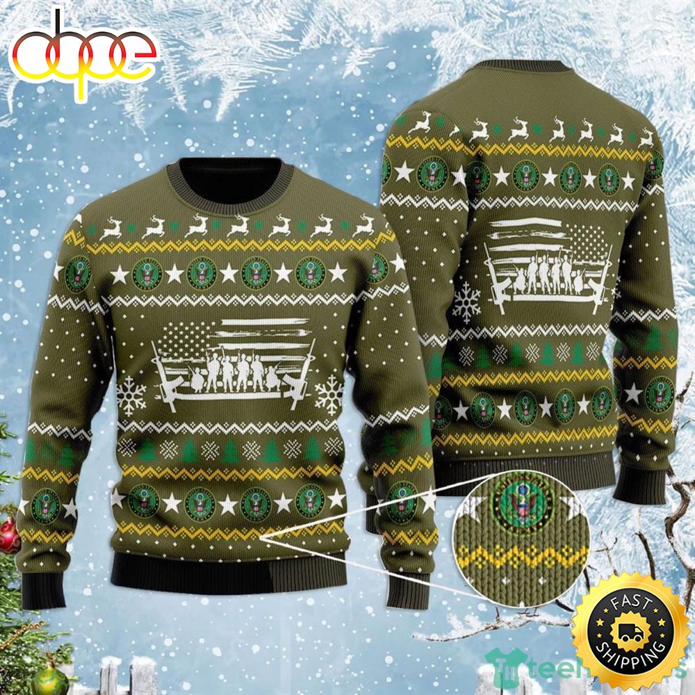 U.S Army Ugly Christmas Sweater Gqkvqp