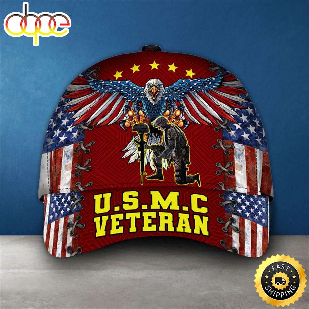 USMC Marine Corps Soldier Military Veteran Cap H7y2xs