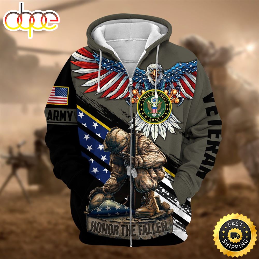 Unique Honor The Fallen Veteran Zip Hoodie 1 R4a4tt