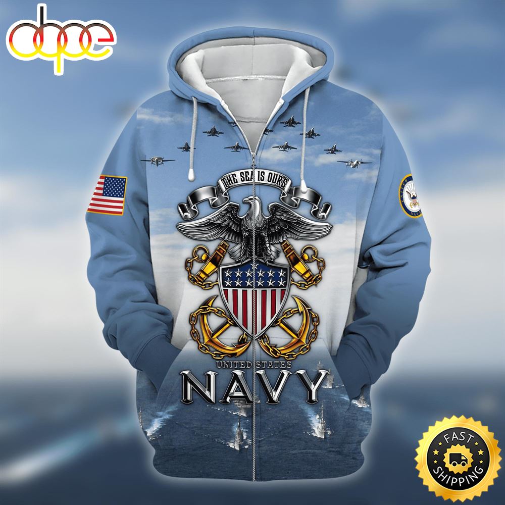 Unique U.S Navy Veteran Zip Hoodie 1 Isuutf