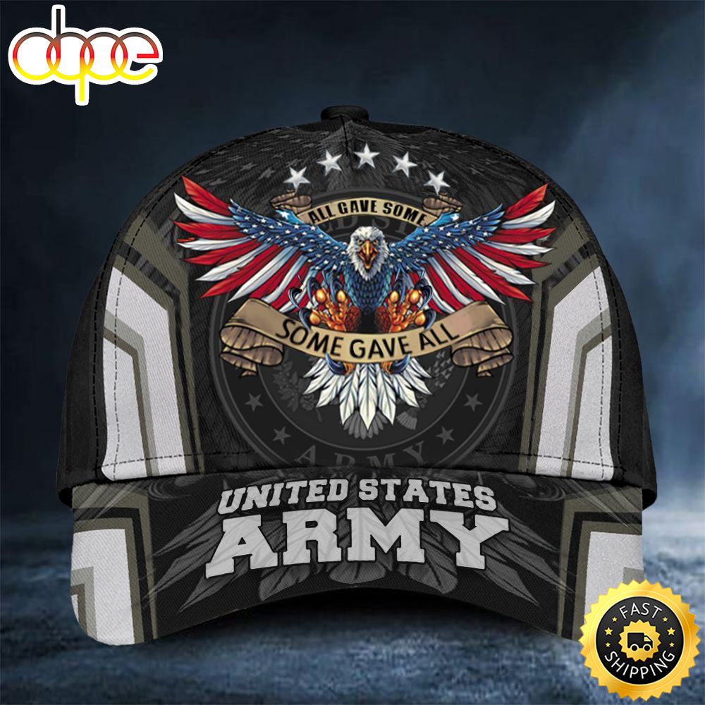 Veteran American Flag Hat Proud US Military Eagle United States Army Hat All Gave Some Some Gave All Patriotic Cap Army Veterans Day Gifts Hat Classic Cap Yndxof