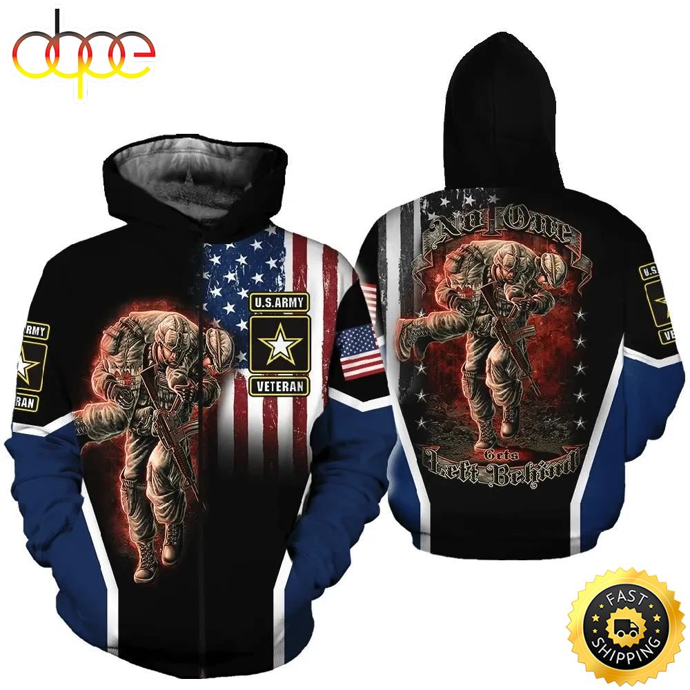 Veteran No One Gets Left Behind Brother Army Fallen 3D Hoodie All Over Printed Szpftm