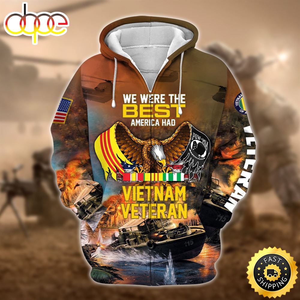 Vietnam Veteran Memorial Day Zip Hoodie 1 Yeurbq