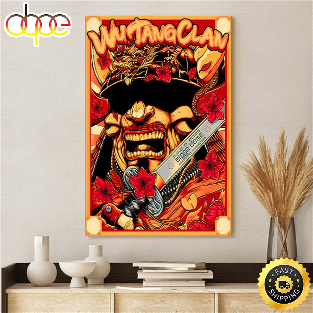 Wu Tang Clan Tour 2023 Amsterdam Nh Poster Canvas Wbus7u