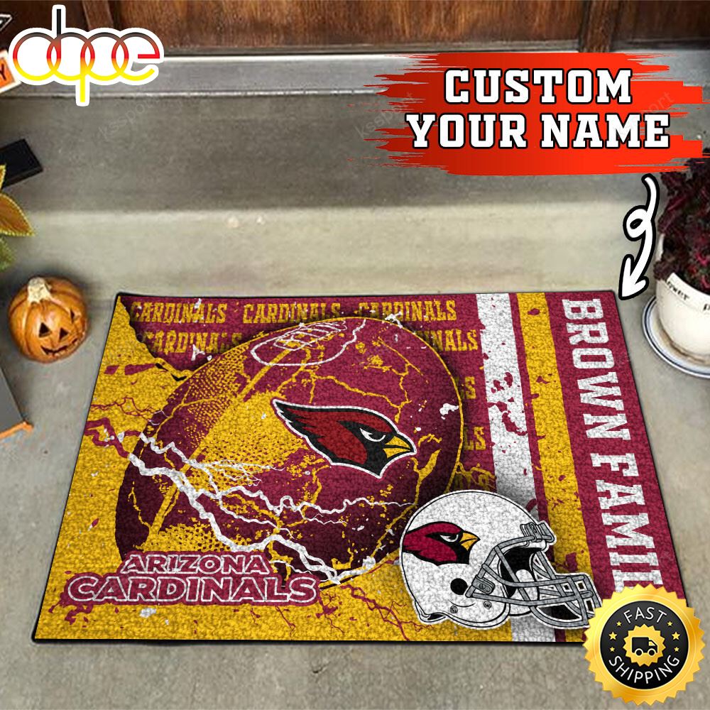 Arizona Cardinals NFL Custom Your Name Doormat Zcafci