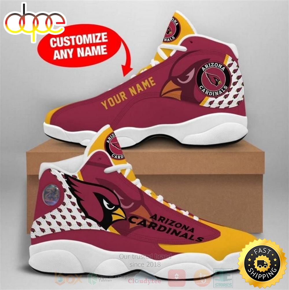 Arizona Cardinals Nfl Custom Name Air Jordan 13 Shoes 2 Cytqpt