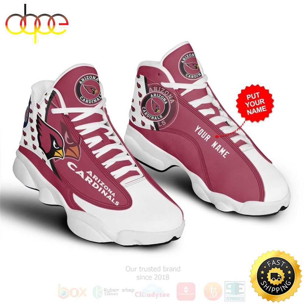 Arizona Cardinals Nfl Custom Name Air Jordan 13 Shoes Xmc7lf