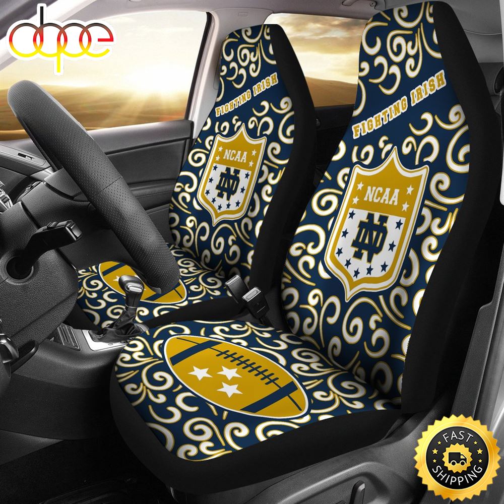 Artist SUV Notre Dame Fighting Irish Seat Covers Sets For Car Ahvukt