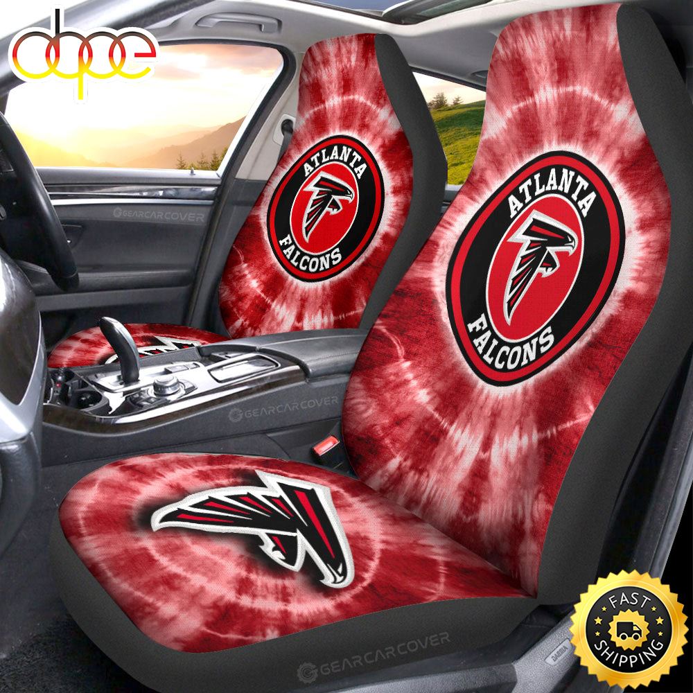 Atlanta Falcons Car Seat Covers Custom Tie Dye Car Accessories Pus4hf