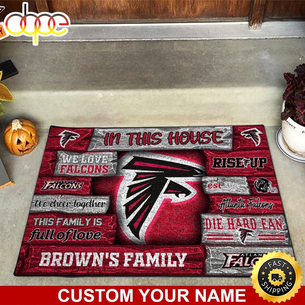 Atlanta Falcons NFL Custom Doormat For Couples This Year Oc3sea