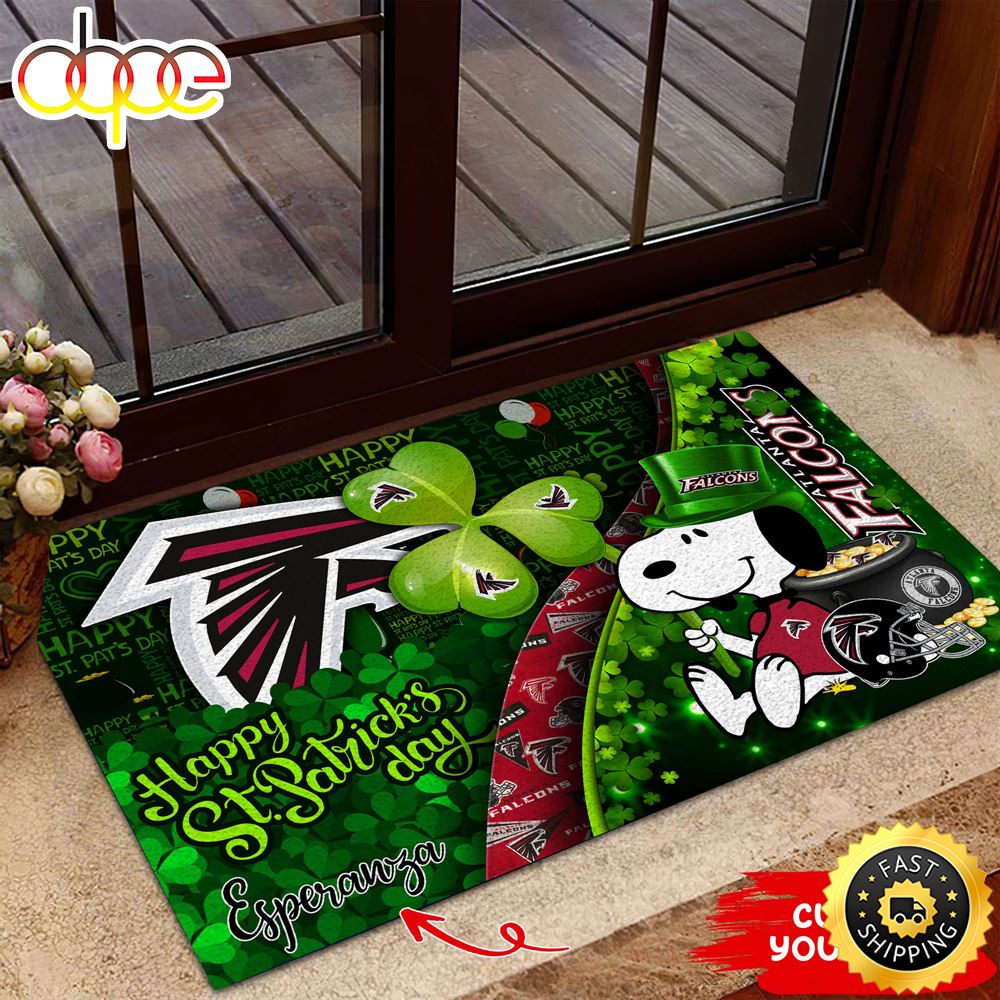 Atlanta Falcons NFL Custom Doormat The Celebration Of The Saint Patrick S Day Mhp0mu
