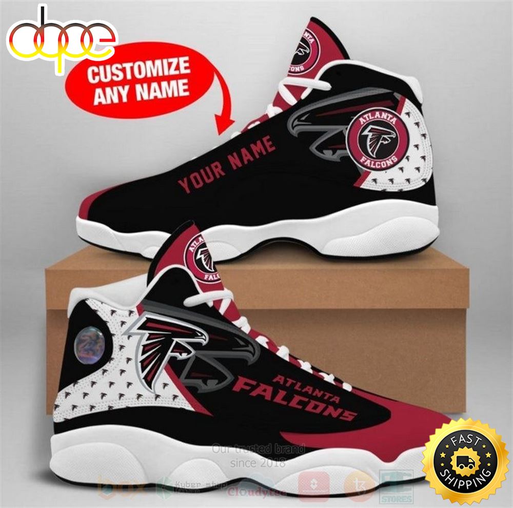 Atlanta Falcons Nfl Custom Name Air Jordan 13 Shoes Aiuiqc