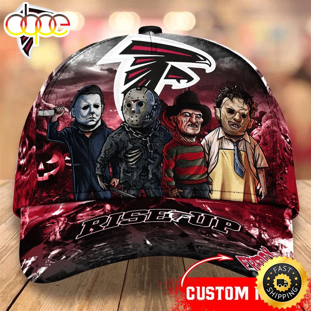 Atlanta Falcons Nfl Personalized Trending Cap Mixed Horror Movie Characters Pdftdq
