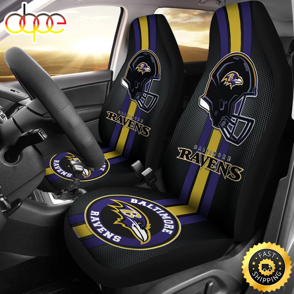 Baltimore Ravens Car Seat Covers American Football Helmet Car Qi5gn4