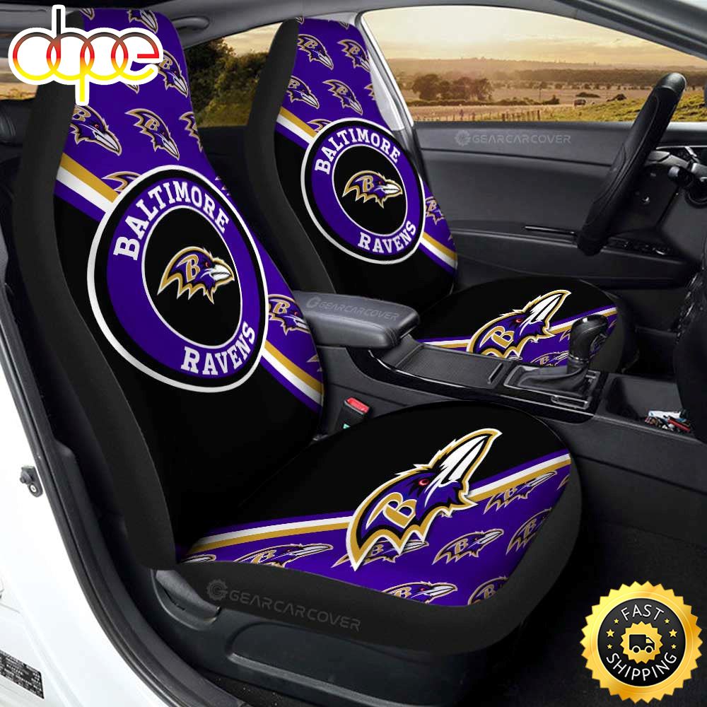 Baltimore Ravens Car Seat Covers Custom Car Accessories For Fans 8329 Oognmj