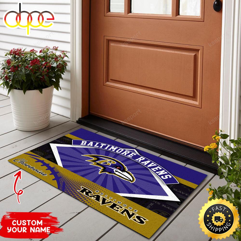 Baltimore Ravens NFL Personalized Doormat For This Season Ovvtmi