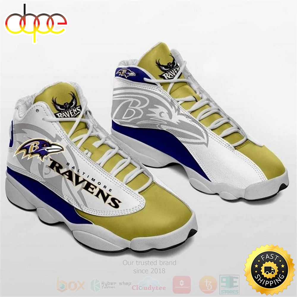 Baltimore Ravens Nfl Football Team Air Jordan 13 Shoes 2 Qtfg9u