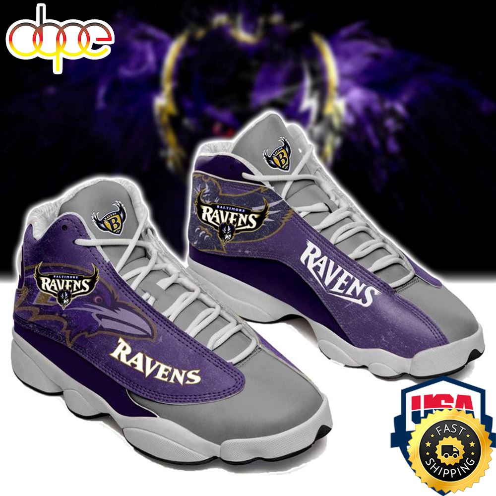 Baltimore Ravens Nfl Ver 1 Air Jordan 13 Sneaker Zvs9qp