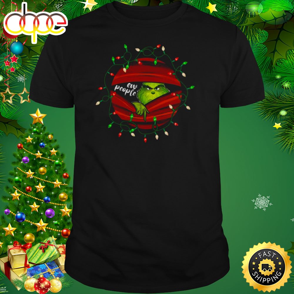 Blood Inside Grinch Eww People Christmas Lights Shirt Gdwflm