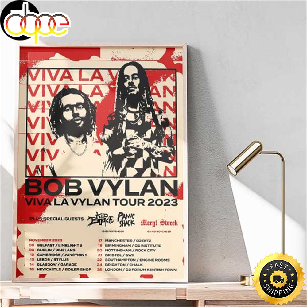 Bob Vylan Viva La Vylan Tour 2023 Home Decor Poster Canvas Cfts32
