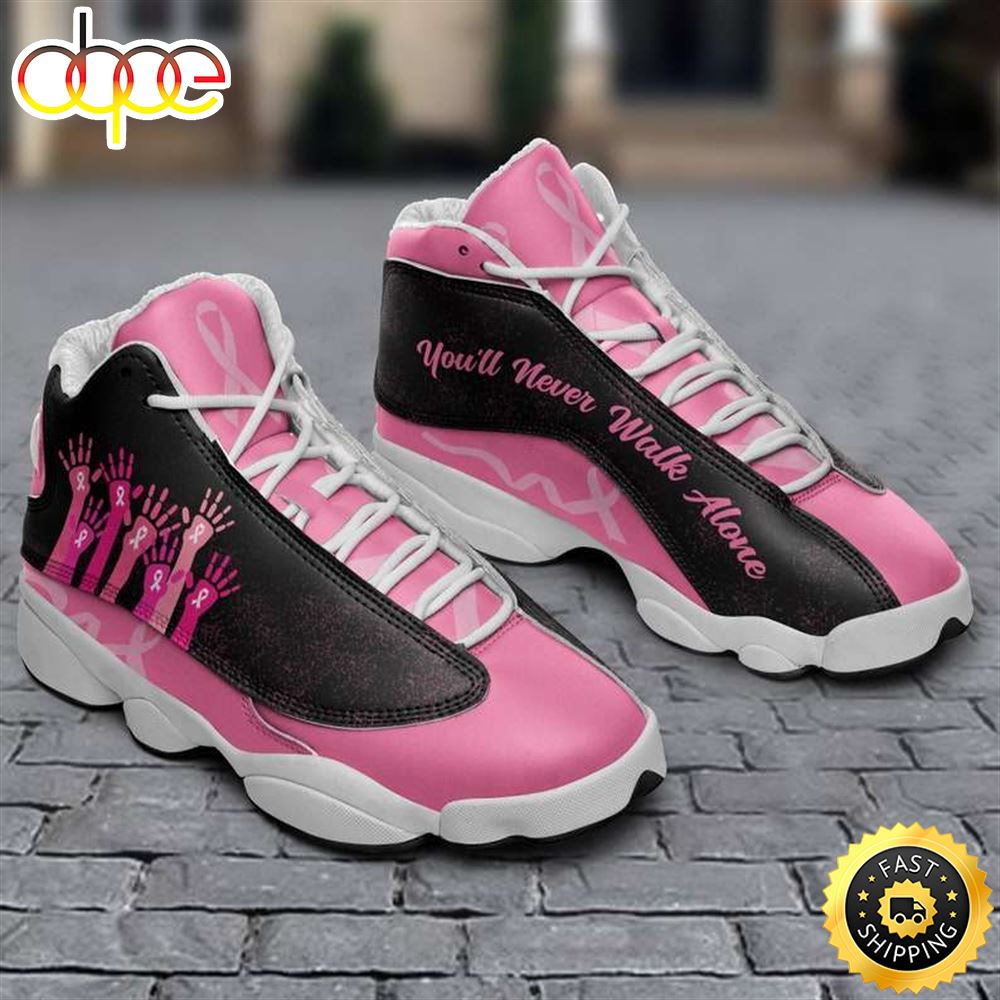 Breast Cancer Awareness Cancer Fight Pink Ribbon Cancer Warrior Fighter Air JD13 Shoes Gift Mrersb