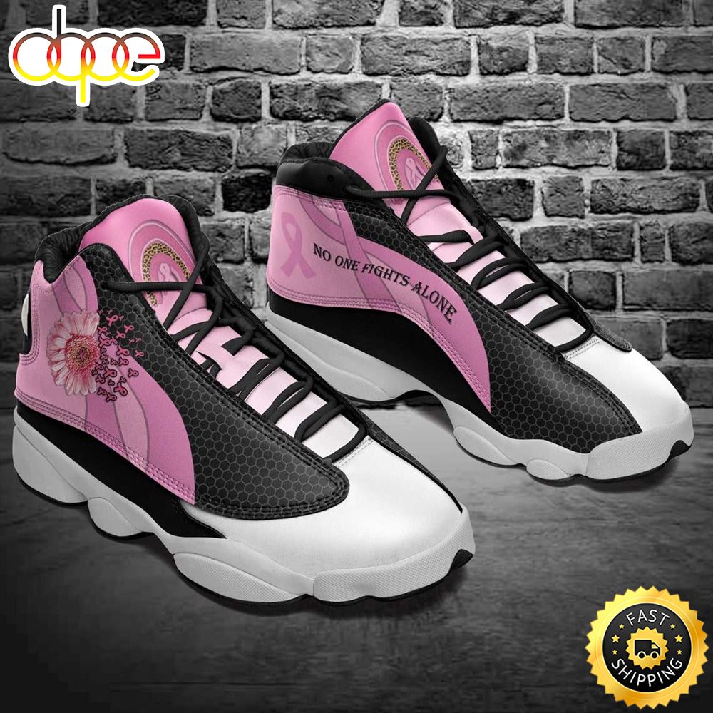 Breast Cancer Awareness Daisy Flower Pink Ribbon Rainbow Air JD13 Shoes T38nhm