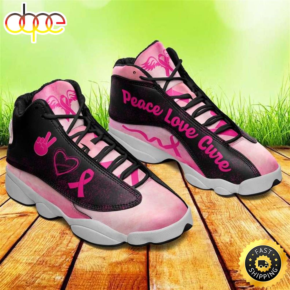 Breast Cancer Awareness Pink Ribbon Cancer Warrior Cancer Fighter Gift Air JD13 Shoes Napzlg
