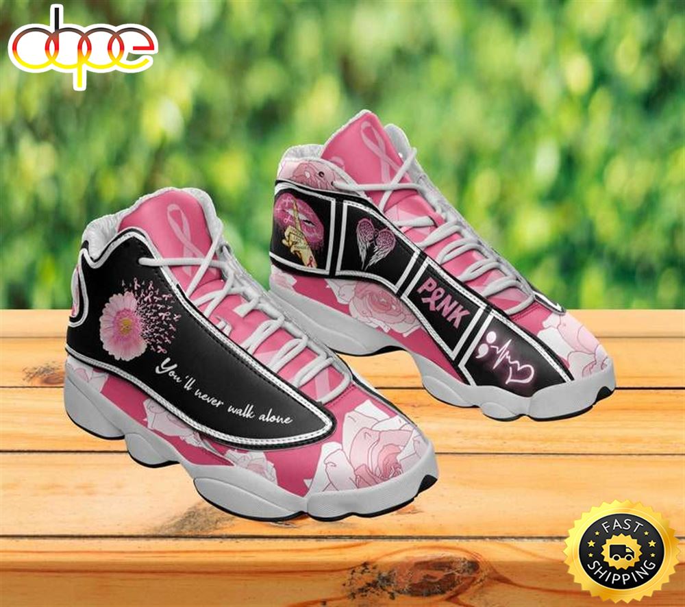Breast Cancer Awareness Warrior Shoes Cancer Fighter Air JD13 Shoes Pludbj