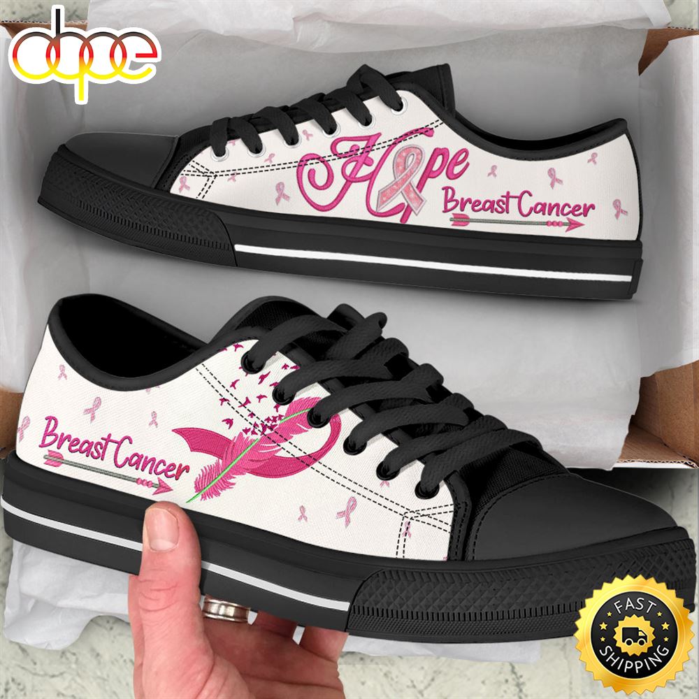 Breast Cancer Shoes Hope Low Top Shoes Canvas Shoes Lz6kff