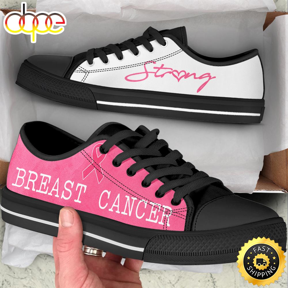 Breast Cancer Shoes Strong Low Top Shoes Canvas Shoes Fa25lm